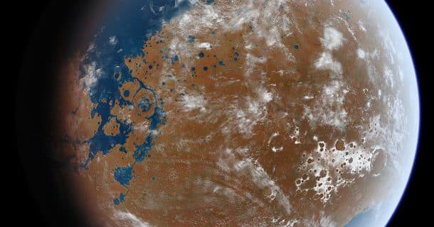 água em Marte