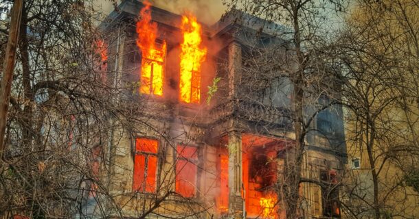 edifício incêndio