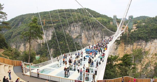 ponte de vidro Zhangjiajie