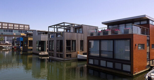 casas flutuantes