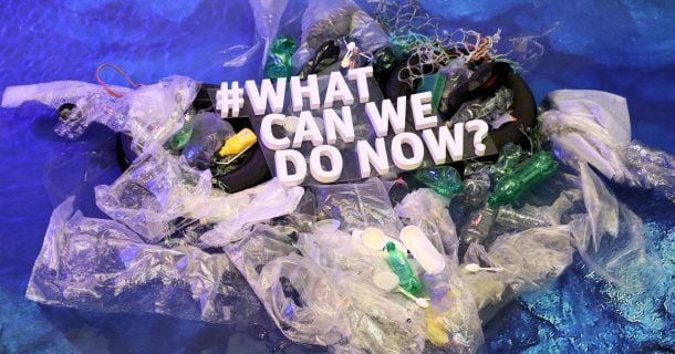 plásticos oceanos