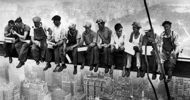 Construção civil: a história do Rockefeller Center, descansando nas alturas
