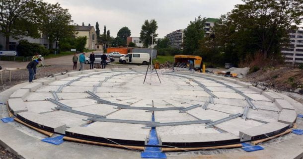 Como funciona o sistema de concreto inflável?