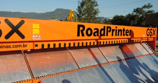 A espetacular impressora de pavimentos