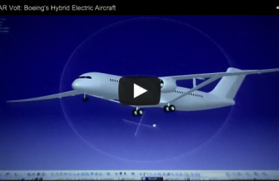 Avião-conceito híbrido da Boeing usa energia elétrica para voar