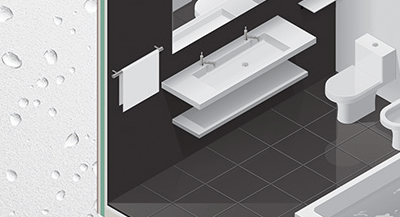 Acerte na especificação: em áreas úmidas, use chapas para drywall Knauf RU
