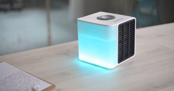 Ar-condicionado de apenas 16 cm resfria, umidifica e limpa o ar