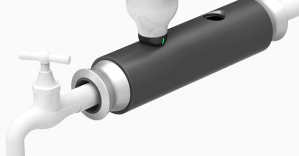 Torneira gera eletricidade através do movimento da água