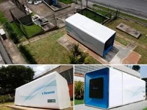 Estação de tratamento portátil transforma esgoto em água de reuso