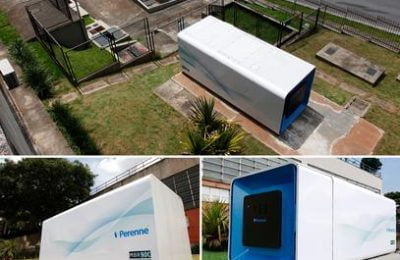 Estação de tratamento portátil transforma esgoto em água de reuso