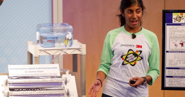 Adolescente cria purificador de água solar