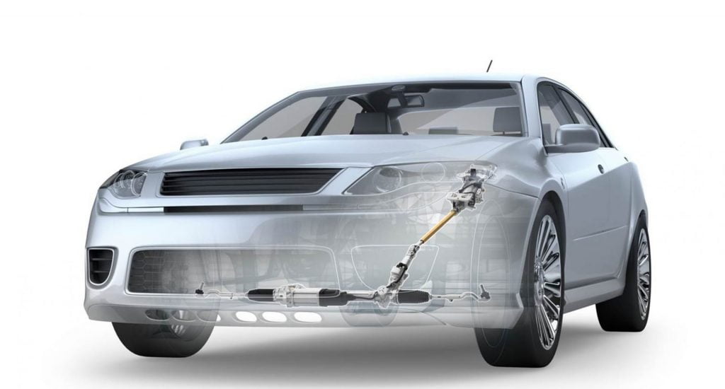 Carro com sistema de direção elétrica