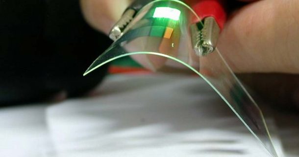 eletrodos orgânicos flexíveis com nanofios de prata