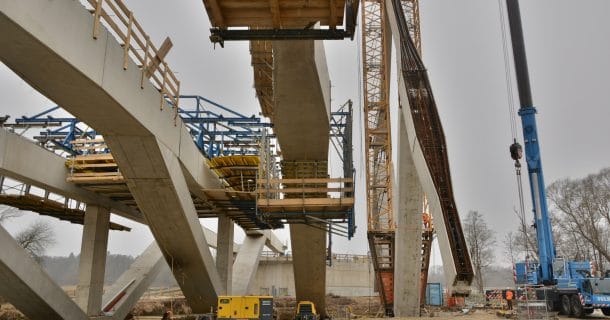 Ponte método de construção de guarda-chuva