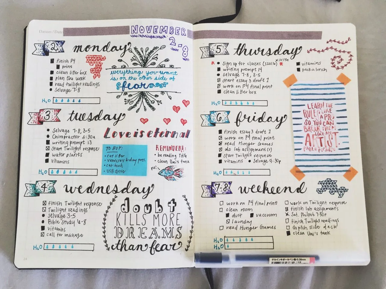 Bullet Journal decorado