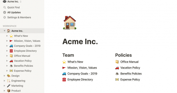 Apresenta o ambiente de trabalho do Notion, afim de trazer um primeio contato com o aplicativo de produtividade.