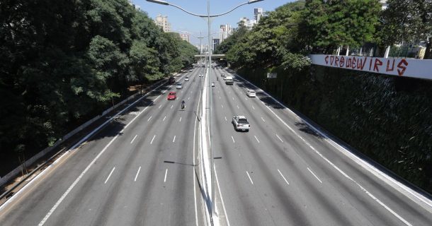 reducao da poluição do ar em são paulo quarentena imagem de rodovia de são paulo