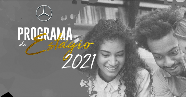 Banner do programa de estágio de 2021 da Mercedes-Benz