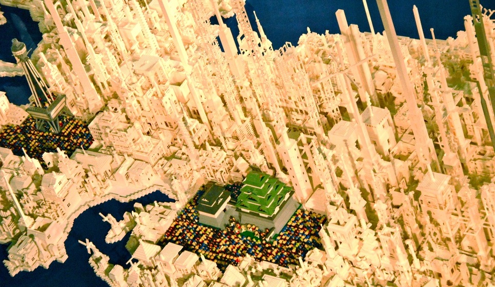 mapa futuristico do Japão de LEGO