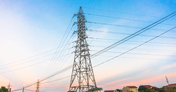 linha de transmissão de rede elétrica