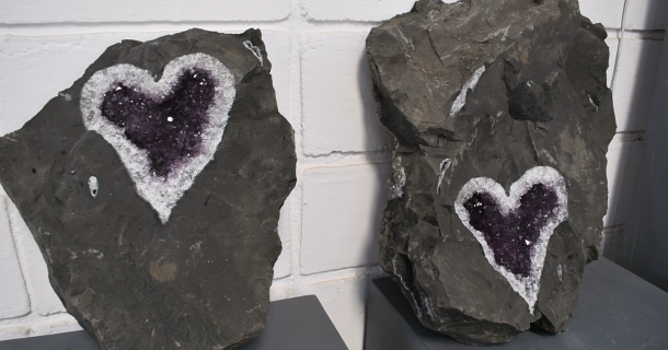 ametista de coração