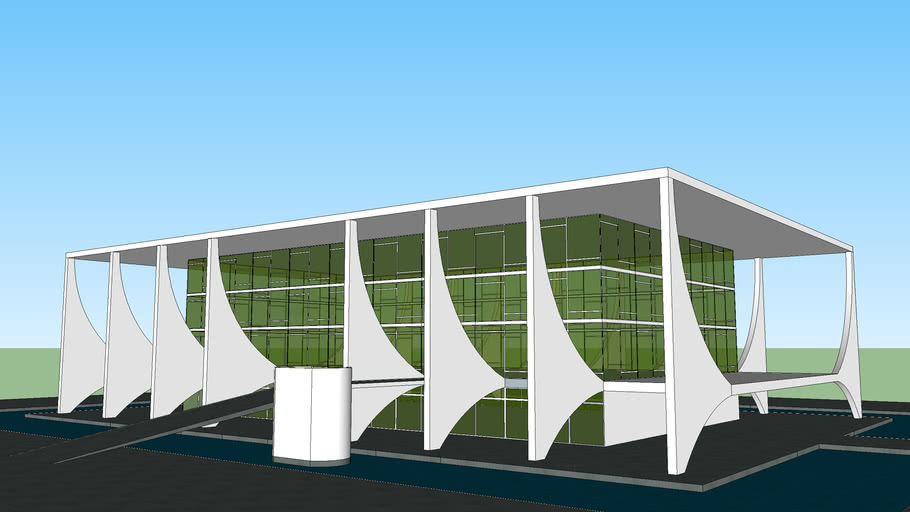 Modelagem palácio da alvorada