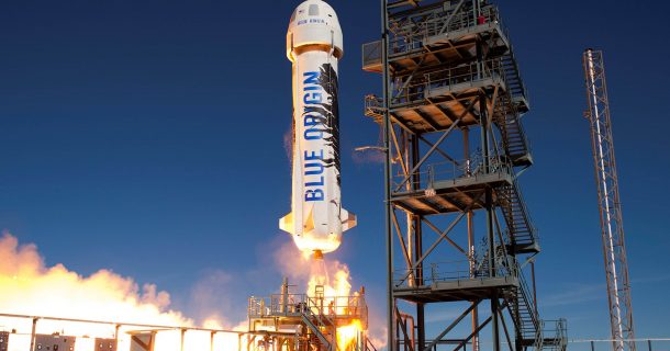 cápsula blue origin new shepard para gravidade lunar