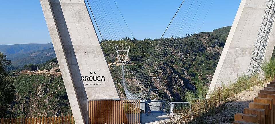 Conheça a maior ponte suspensa para pedestres do mundo, inaugurada em Portugal ponte 516 arouca