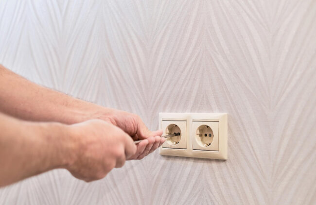 tomadas pontos de eletricidade