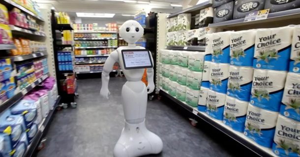 robô supermercado - Robôs Assistentes