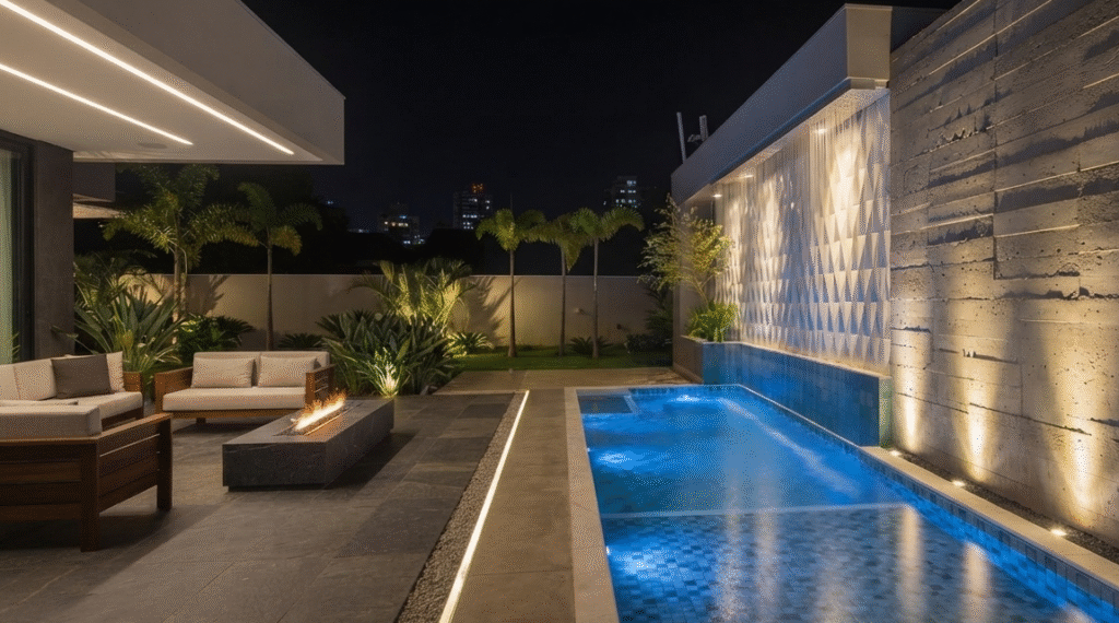 Mais luz, por favor! Wall Washing e outros efeitos luminosos para a sua casa Uplight iluminação arquitetura - wall washing