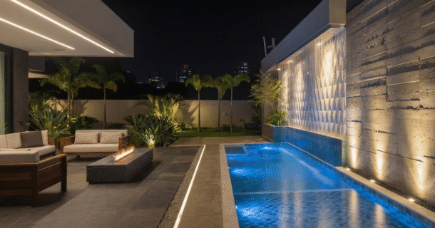 Uplight iluminação arquitetura - wall washing