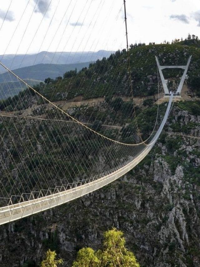A maior ponte suspensa de Portugal