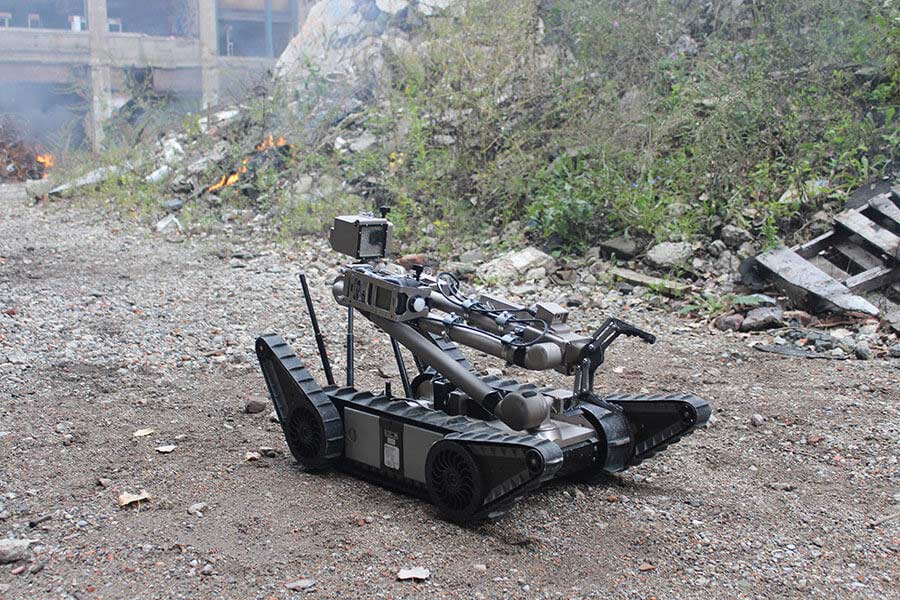 engenharia de robôs na guerra