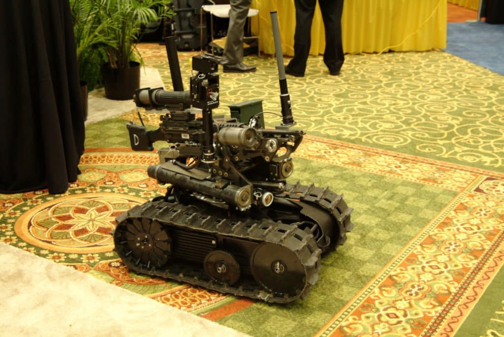 engenharia de robôs na guerra