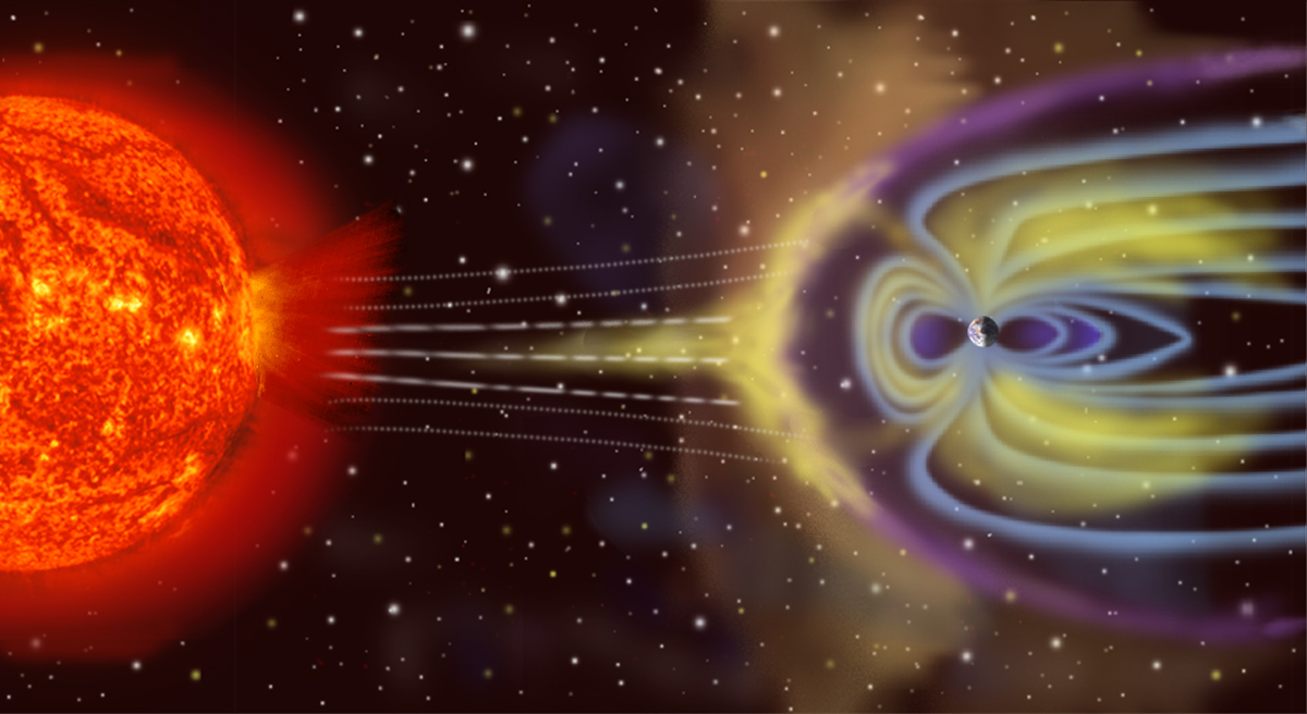 Como a explosão solar que atinge a Terra provoca tempestades geomagnéticas? tempestades geomagnéticas