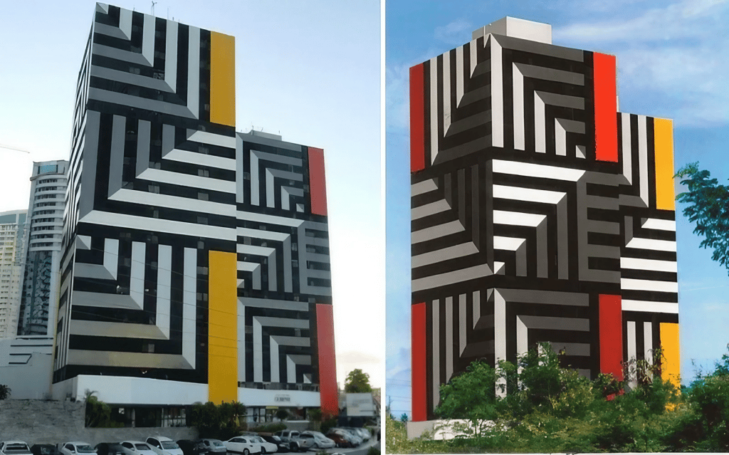 Exemplos Insanos de Ilusão de Ótica na Engenharia, Arquitetura e Urbanismo ilusão arquitetura