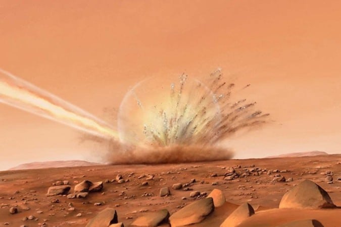 meteoroide - Marte