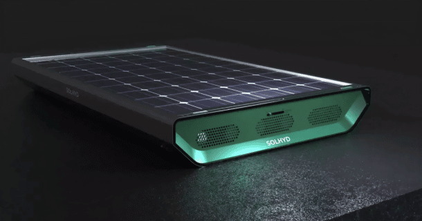 painel solar que produz hidrogênio