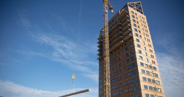 construção edifícios em madeira