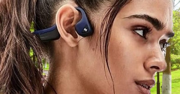 fones de ouvido por condução óssea