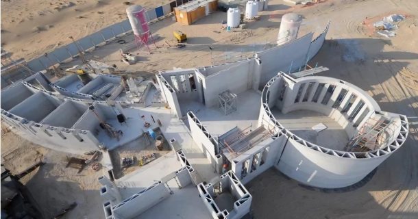 edifício impresso em 3D