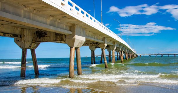 plataforma de pesca maior estrutura de concreto da América Latina