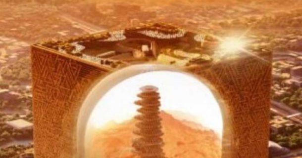 arranha-céu cubo arábia saudita