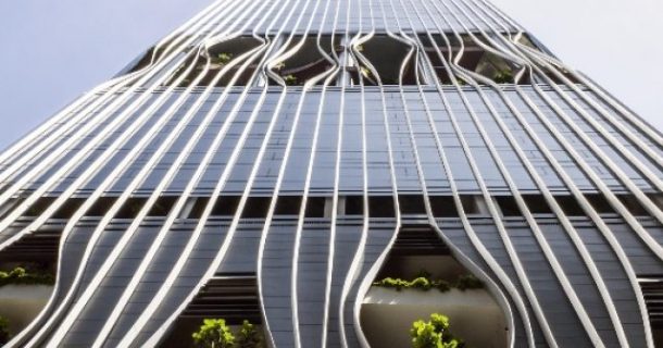 floresta urbana arranha-céu CapitaSpring