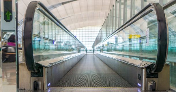 esteiras de aeroportos ou esteiras rolantes