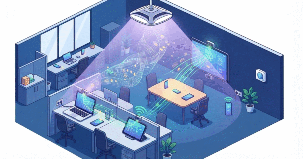 conexão internet luz e decoração - Li-Fi