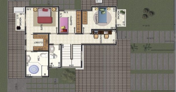 planta humanizada no autocad