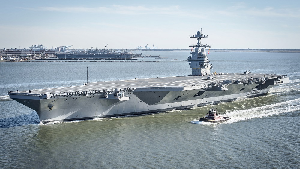 Conheça a engenharia do maior navio de guerra do mundo, agora à disposição de Israel navio porta-aviões USS Gerald R. Ford