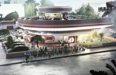 plano Elon Musk para cinema drive-in com lanchonete da Tesla em Los Angeles